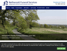 Tablet Screenshot of nethercott-funerals.co.uk